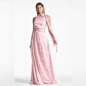 Sachin + Babi Kayla Floral High-Neck Gown